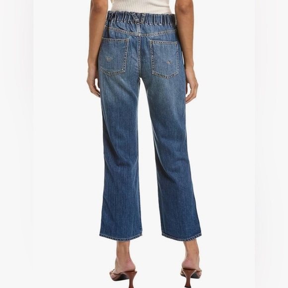 Hudson Jeans Remi High Rise Straight Leg Jeans Elastic Waist Summer Wind 27 NWT - Picture 2 of 9